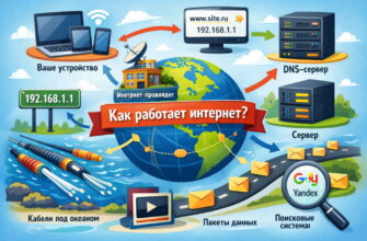 Как работает интернет простым языком
